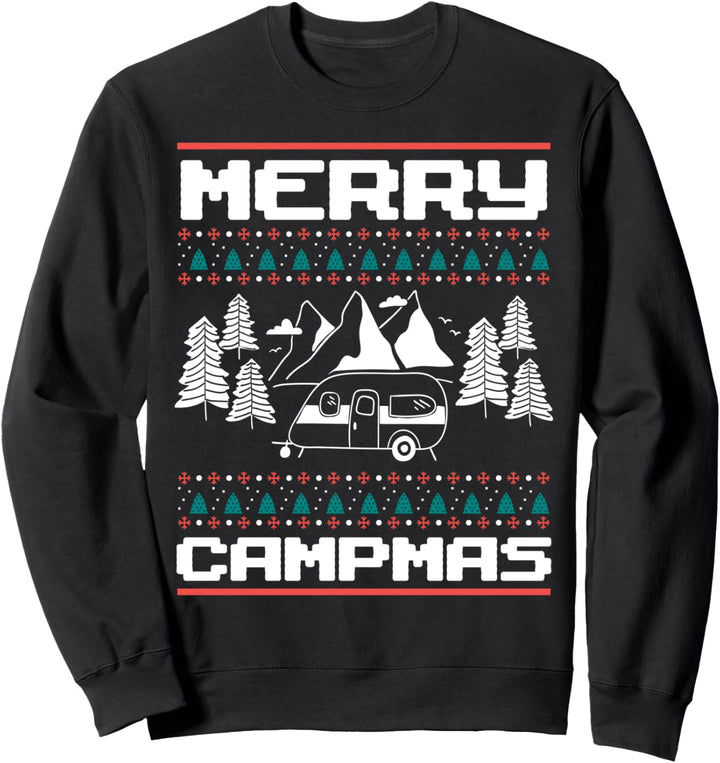 Merry Campmas Zelten Camper Ugly Weihnachten Xmas Party Sweatshirt