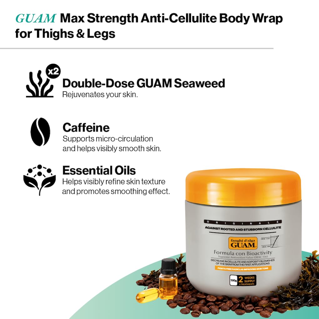 Guam, Algenfango für Hartnäckige Cellulite, gegen Cellulite und freie Radikale, Aktive Wärmewirkung