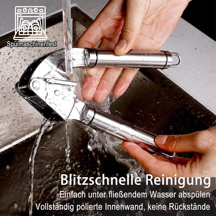 Knoblauchpresse,Einfaches Ausdrücken von Knoblauch und Ingwer(KeinSchalen Nötig),Leicht zu Reinigend