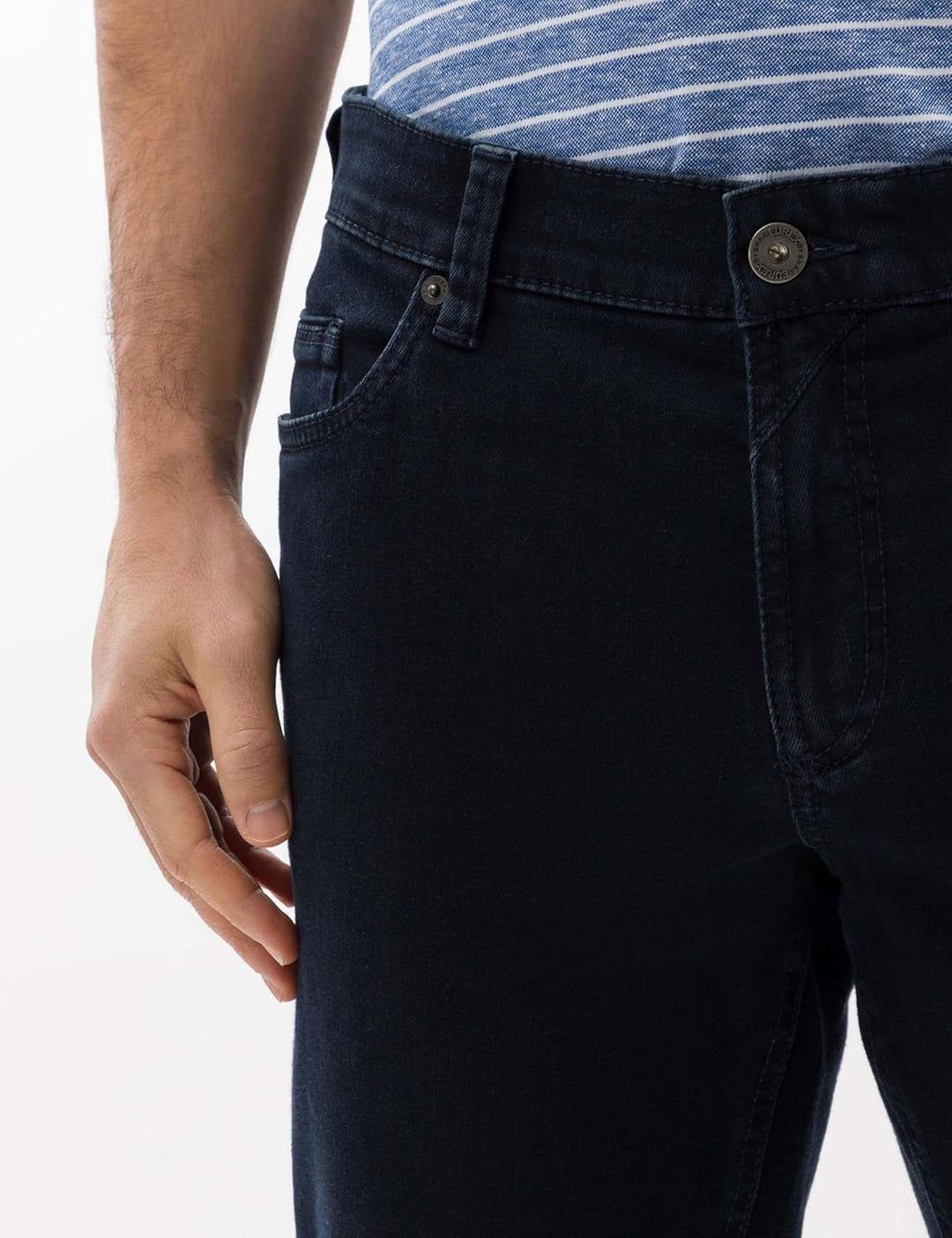 EUREX by Brax Herren Luke Perfect Flex Jeans 25 EU Black Blue, 25 EU Black Blue