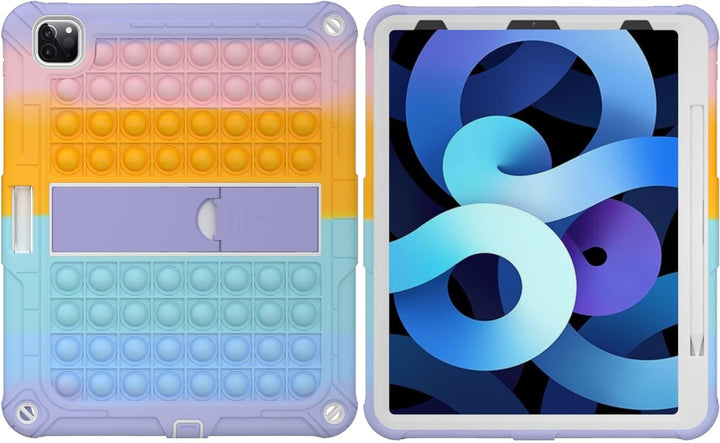 XZC iPad Pro 12.9 Hülle 2022 2021 2020 2018 Stossfeste Push Pop Fidget Hülle für iPad Pro 12.9 6th /