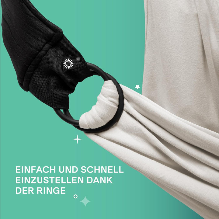 Koala Babycare Babytragetuch - Einfach anzuziehen - Elastisches Tragetuch bis zu 15 kg - Verstellbar