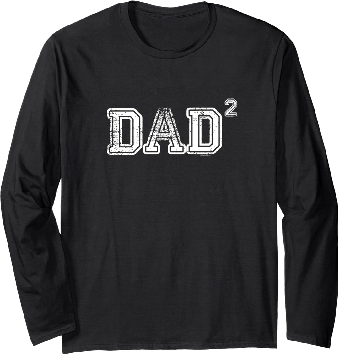 Dad Gifts for Dad | Dad of 2 Two | Gift Fathers Day Vintage Langarmshirt