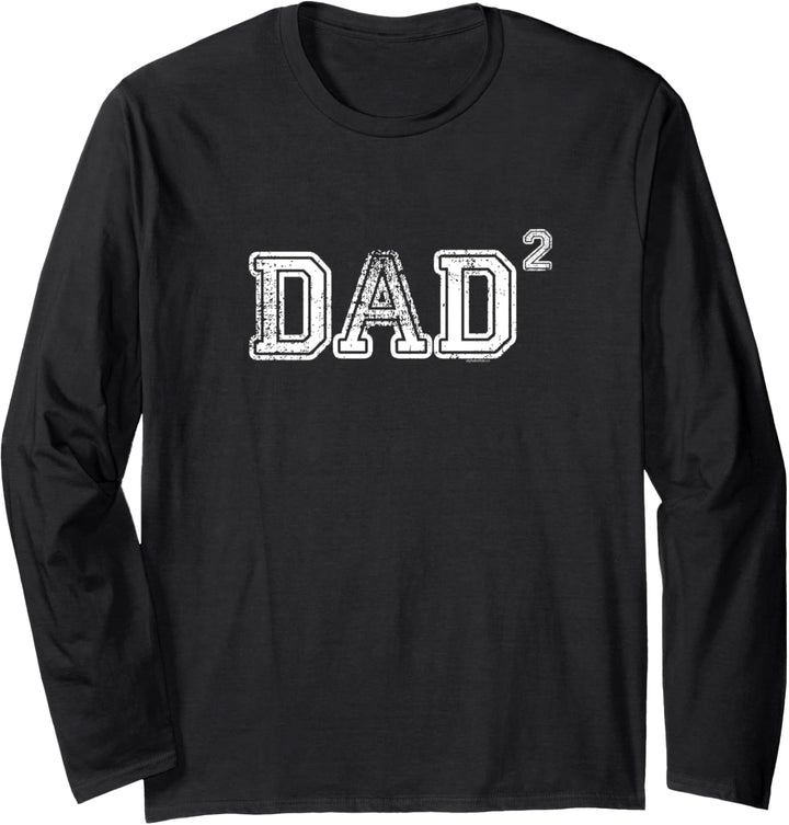 Dad Gifts for Dad | Dad of 2 Two | Gift Fathers Day Vintage Langarmshirt