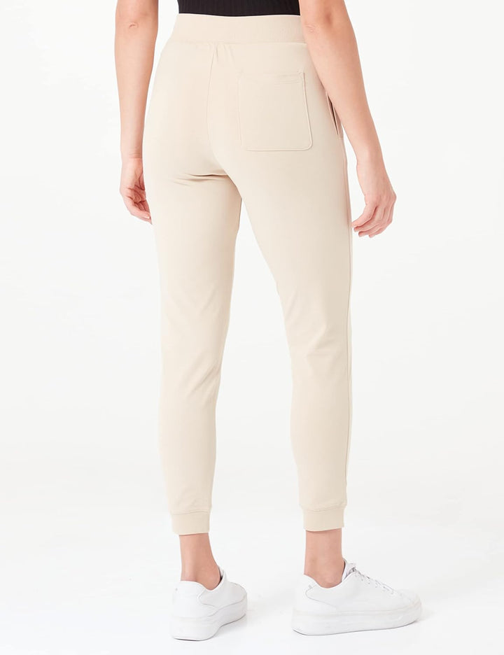 Champion Damen Legacy American Classics Pocket Logo High Waist Rib Cuff Trainingshose M Braun Taupe,