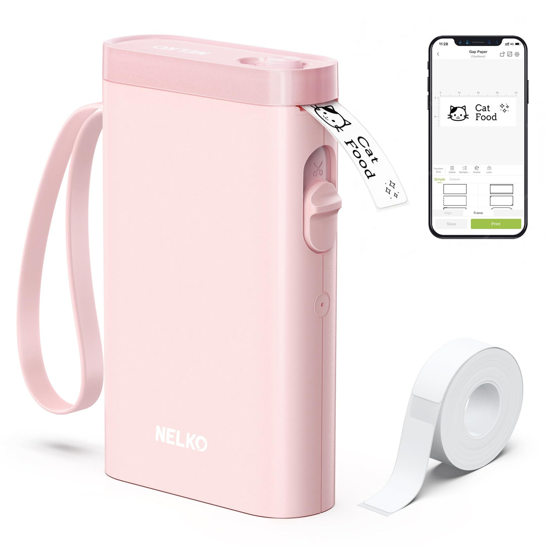 Nelko Etikettendrucker, Bluetooth P21 Selbstklebendes Etikettiergerät Tragbarer beschriftungsgerät s