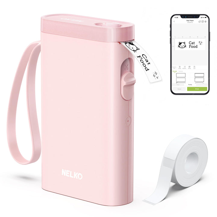 Nelko Etikettendrucker, Bluetooth P21 Selbstklebendes Etikettiergerät Tragbarer beschriftungsgerät s