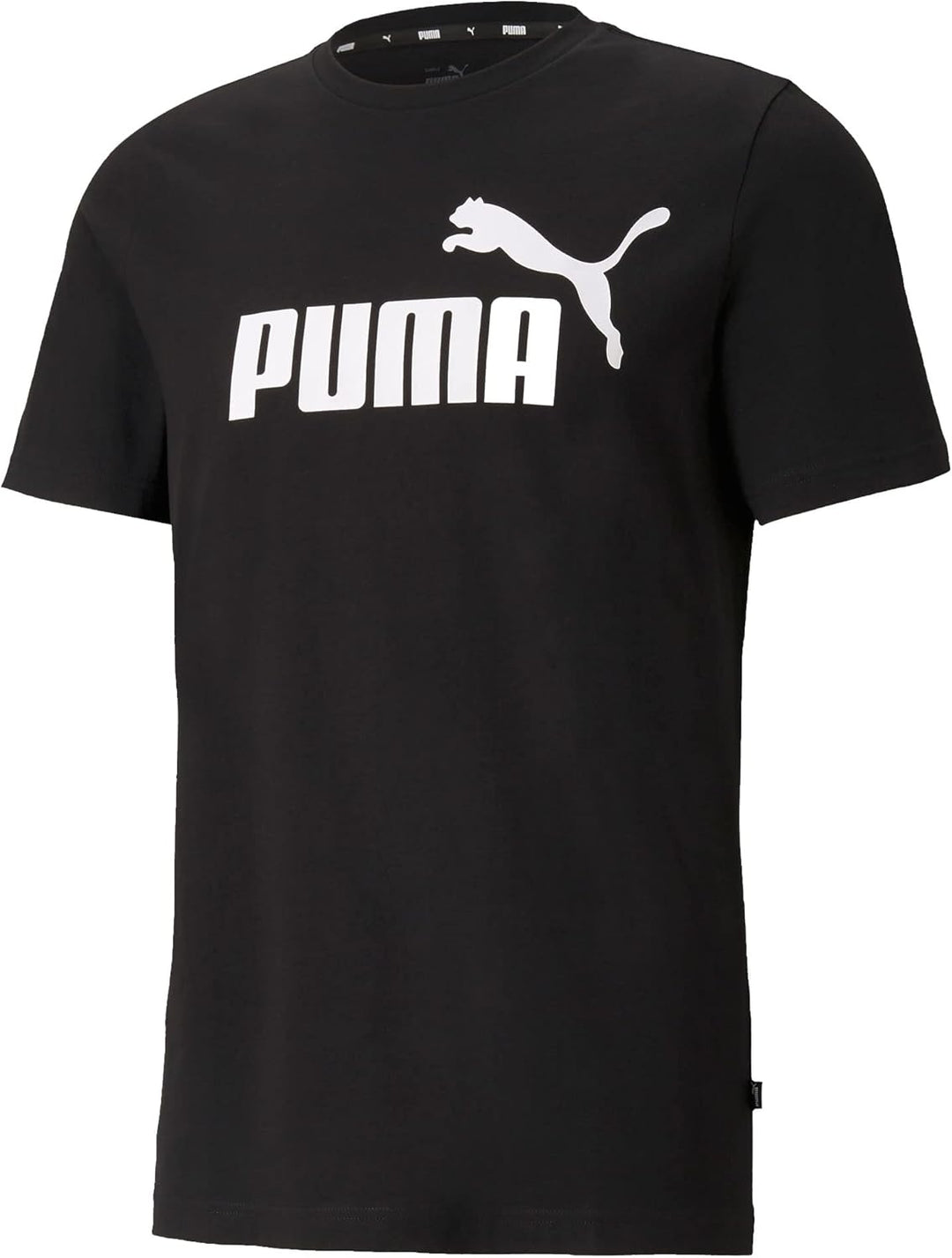 PUMA Herren Ess Logo Tee T-shirt M Schwarz, M Schwarz