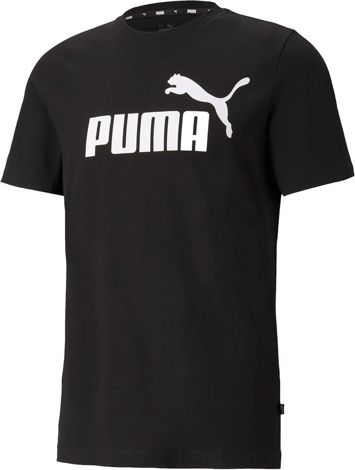PUMA Herren Ess Logo Tee T-shirt M Schwarz, M Schwarz