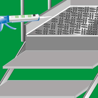 WEICON 13655310-36 Flex 310 M HT 200 MS-Polymer 1-Komponenten-Klebstoff, temperaturbeständig, grau