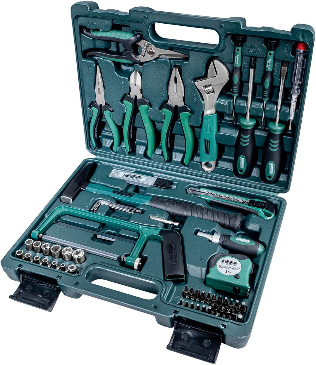 Brüder Mannesmann Werkzeuge 74-teilig Werkzeugsatz, 1 Stück, M29074, (L x B x H) 375 x 285 x 83 mm