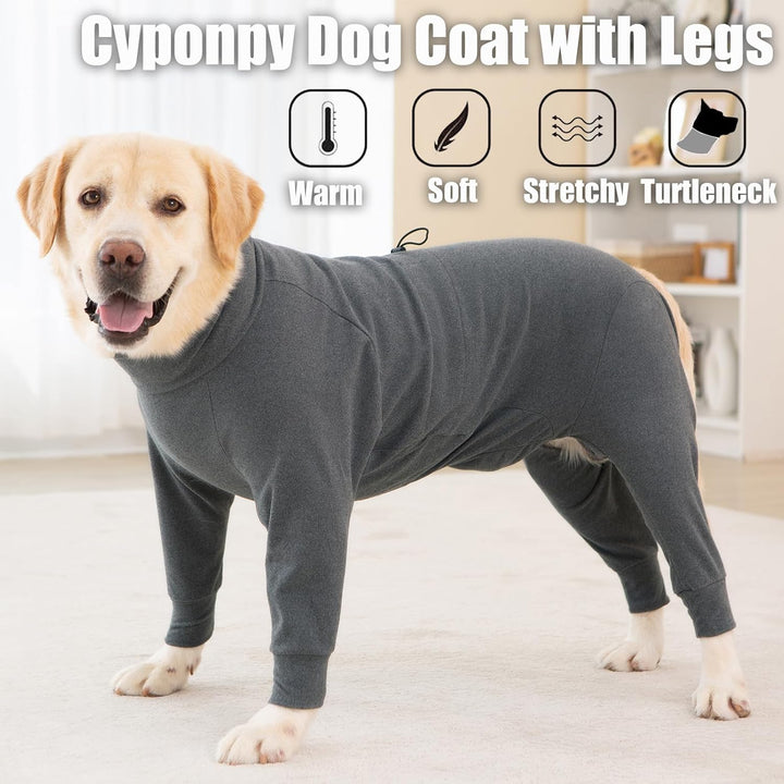 Hundepullover Fleece Hundemantel mit Beinen Grosse Mittelgrosse Hunde Fleecejacke Wintermantel Hund