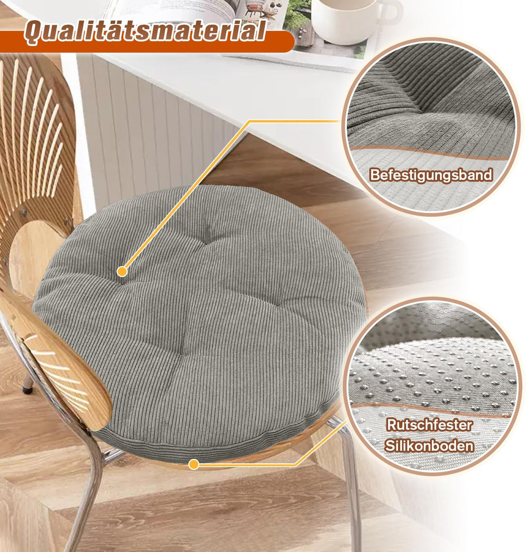 Sitzkissen Rund 35cm Dicke 6cm 1 Stück Bodenkissen Rund Sitzpolster Stuhlauflage Sitzpolster Stuhlki
