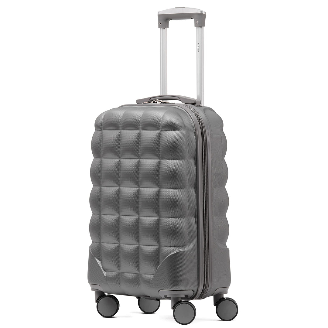 Flight Knight Bubble Suitcase - Ryanair easyJet Jet2 Approved - 8 Wheel Carry Cabin Hardcase 55x35x2