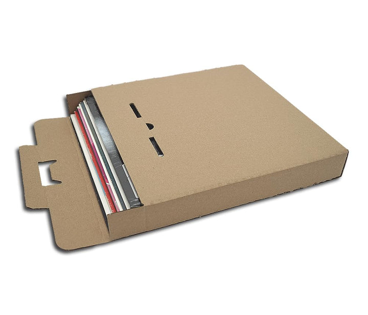LP Schallplatten Versandkartons für 6-10 LPs Protected (50 Stück)