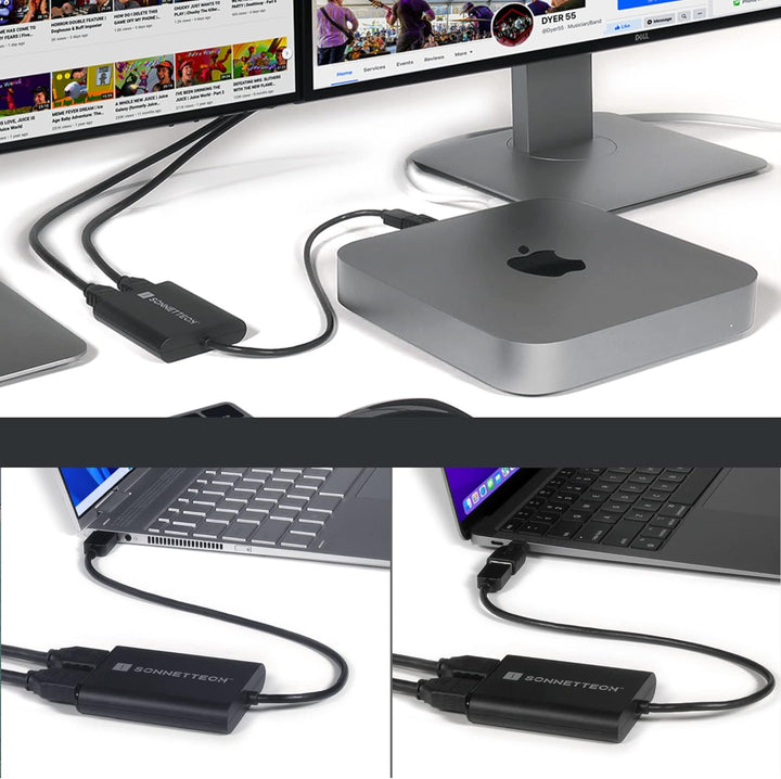 Sonnet Dual 4K HDMI 2.0 Adapter for M1 Macs, USB3-DHDMI