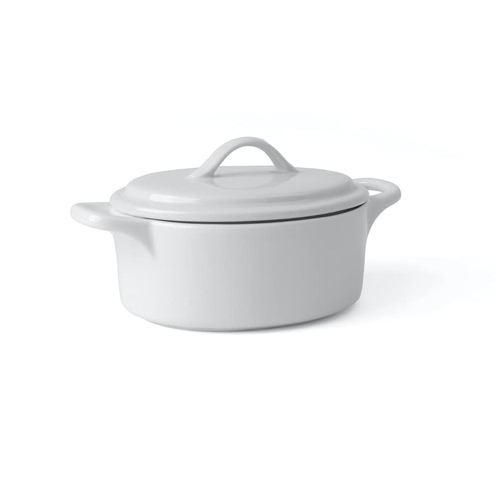 Holst Porzellan COC 201 Cocotte/Kokotte/Topf mit Deckel 0,40 l, weiss, 13 x 11.5 x 8.5 cm 0,40 l Coc