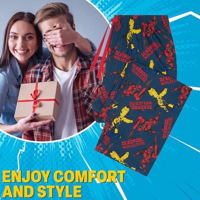 Marvel Avengers Schlafanzughose Herren lang, bequeme Pyjama Hosen - Geschenke für Männer & Teenager