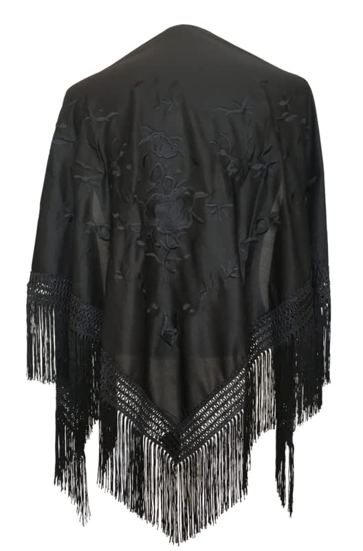 La Senorita Damen Tuch Mode-Schal M Schwarz, M Schwarz