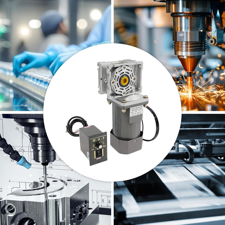 Getriebemotor 220V & 180W Schneckengetriebemotor mit Drehzahlregler - Schneckengetriebe Motor Einste