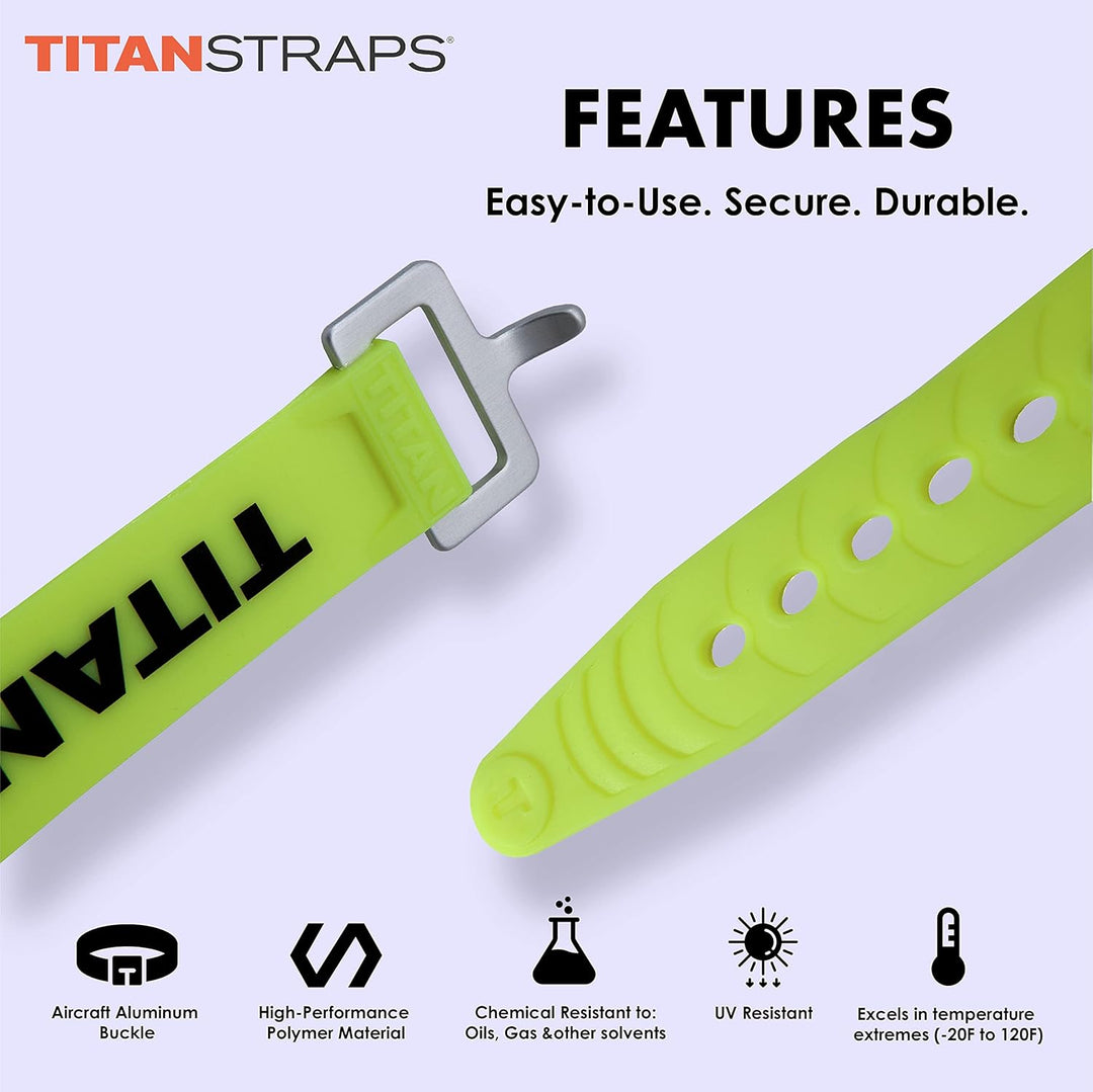 TitanStraps Industrial Straps Strong & Simple Spanngurte für den BAU (Schweisser, Heimwerker) und Er