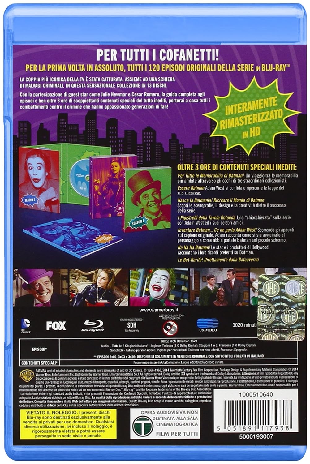 Batman - La Serie Tv Completa [Blu-ray] [IT Import], Blu-ray