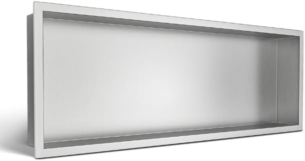 WALL-BOX ONE - Chrom Nische Edelstahl - Verchromt Wandnische Dusche - Wasserdicht - Flexibler Nische