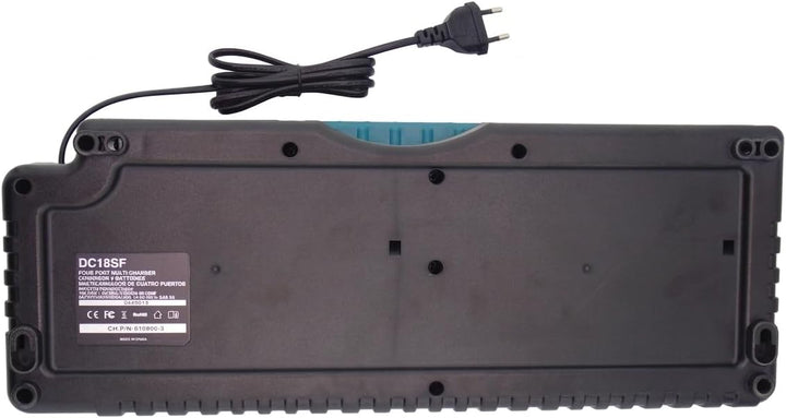 14,4 V–18 V Ladegerät, 4 Anschlüsse, Ersatz für Makita DC18SF Ladegerät Ladegerät-18V-LXT-Serie-4-Po