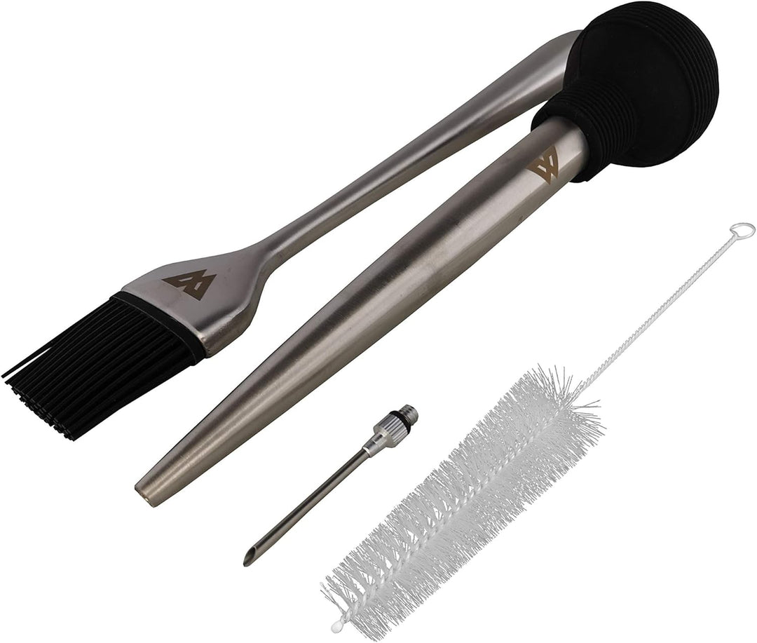 Wolfcut Bratenspritzen Set BBQ ∙Truthahn-Bratset ∙Marinaden Spritze zum Einspritzen von Marinaden Fo