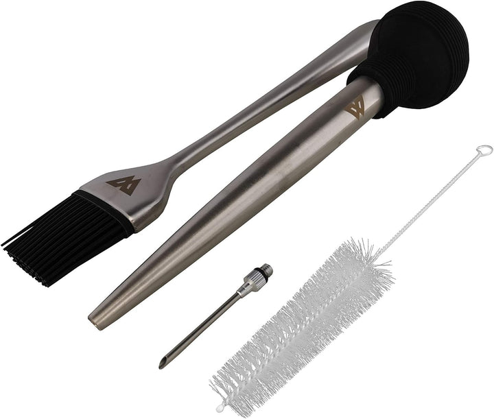 Wolfcut Bratenspritzen Set BBQ ∙Truthahn-Bratset ∙Marinaden Spritze zum Einspritzen von Marinaden Fo