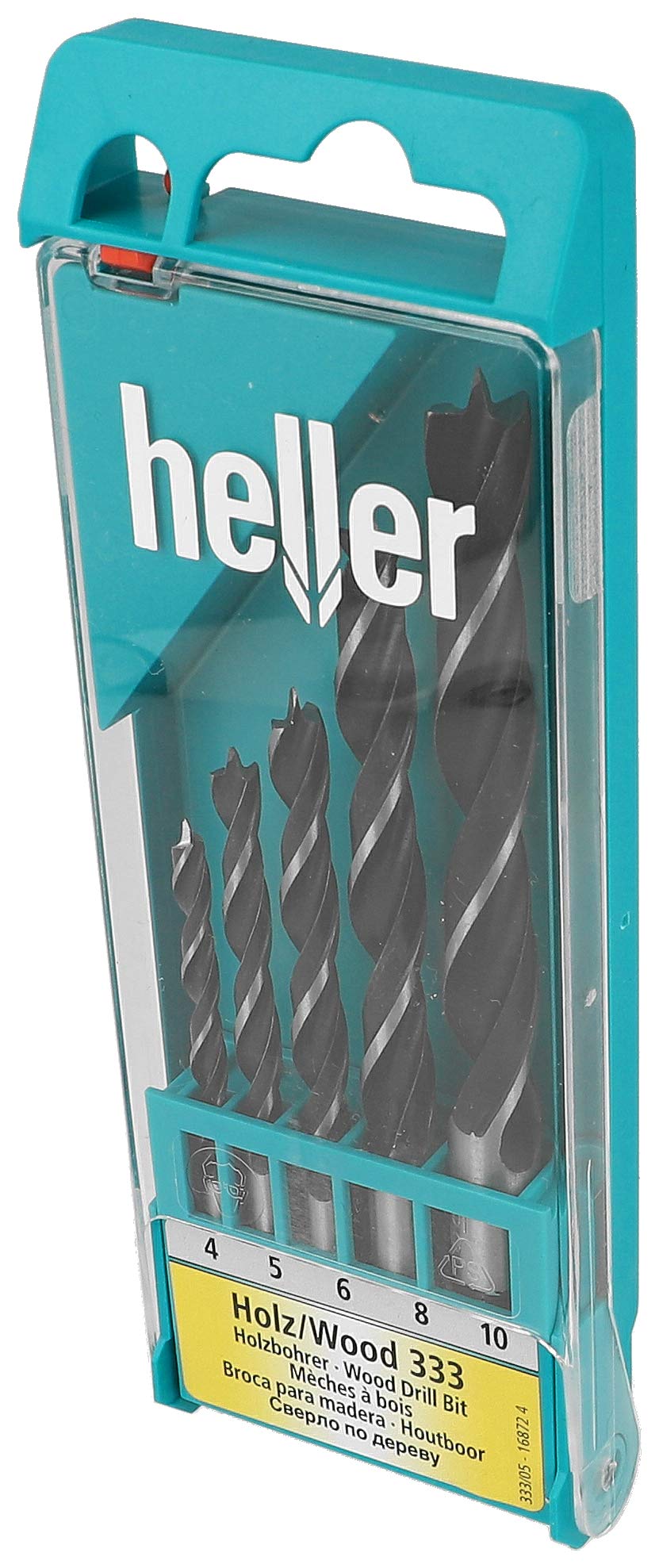Heller Tools 333 CV Holzspiralbohrer, bewährter Bohrer für professionelle Bohrlösungen, rundschaft,