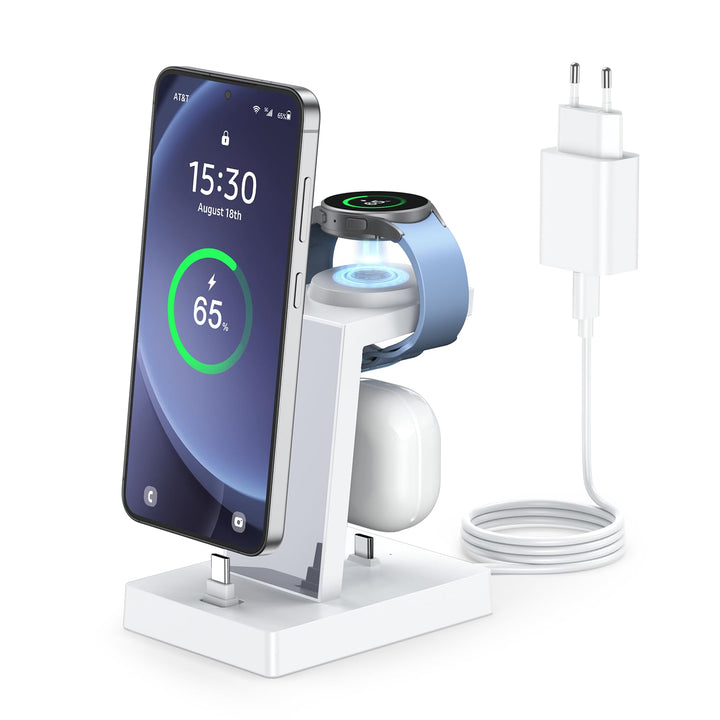 Ladestation für mehrere geräte - NANAMI 30W USB C Schnellladestation kompatibel mit Samsung Watch un