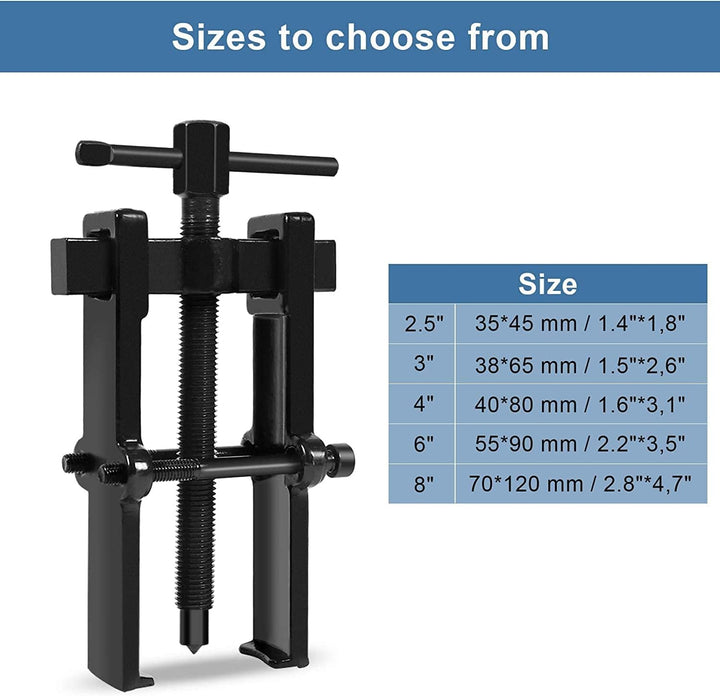 Ejoyous Zweibacken Abzieher Werkzeug,3 Zoll Kugellager Abzieher Kohlenstoffstahl Zahnradlager Abzieh