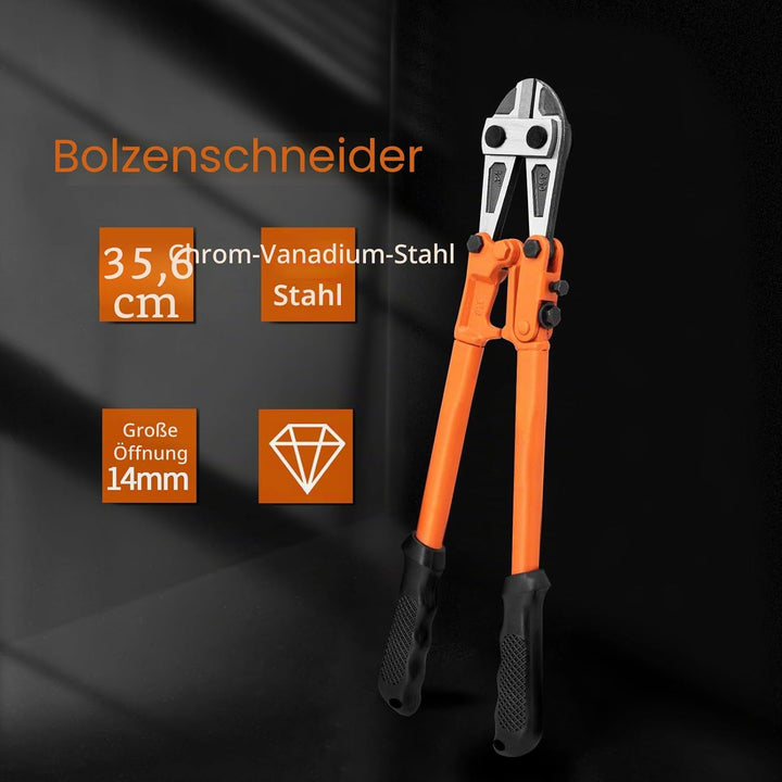 Meccion 14" Bolzenschneider zum Schneiden von Zaun, Stahldraht, Kette, Metallstangen, Schrauben, Sch