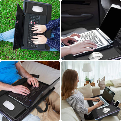Modazon Laptopkissen für Bett mit Kissen，Laptop Unterlage Zubehör Couch mit Mausunterlage and Handge