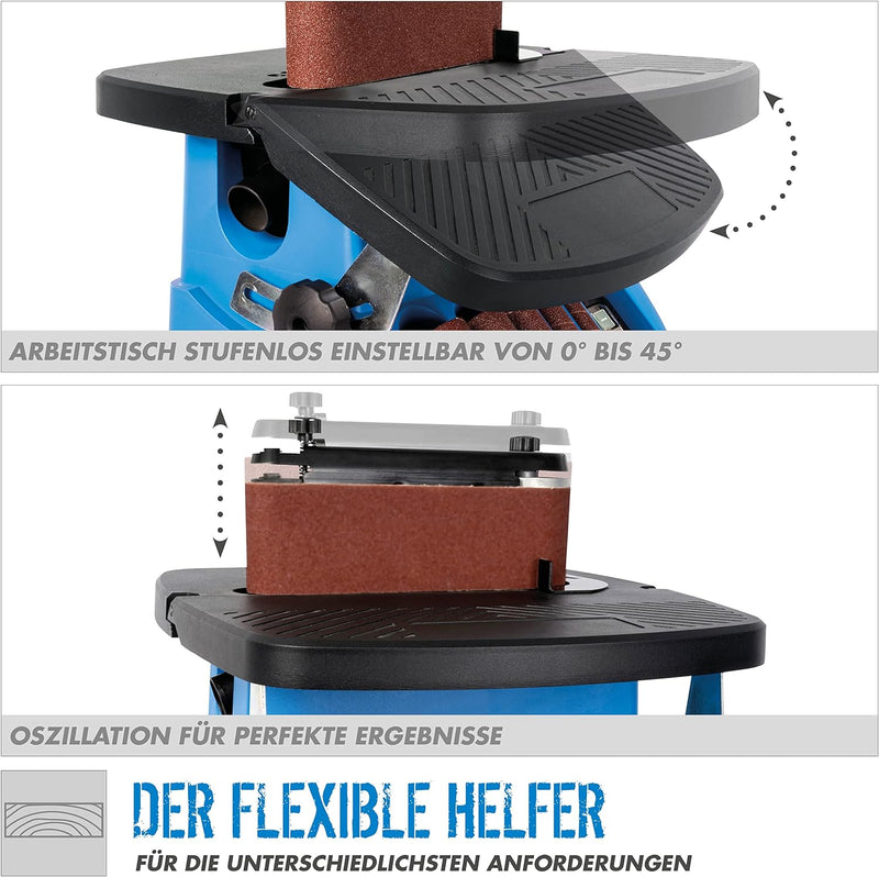 Güde Spindel-Bandschleifmaschine GSBSM 450 (450 W, 2000 1/min, oszillierend, für Innen- und Aussenfl