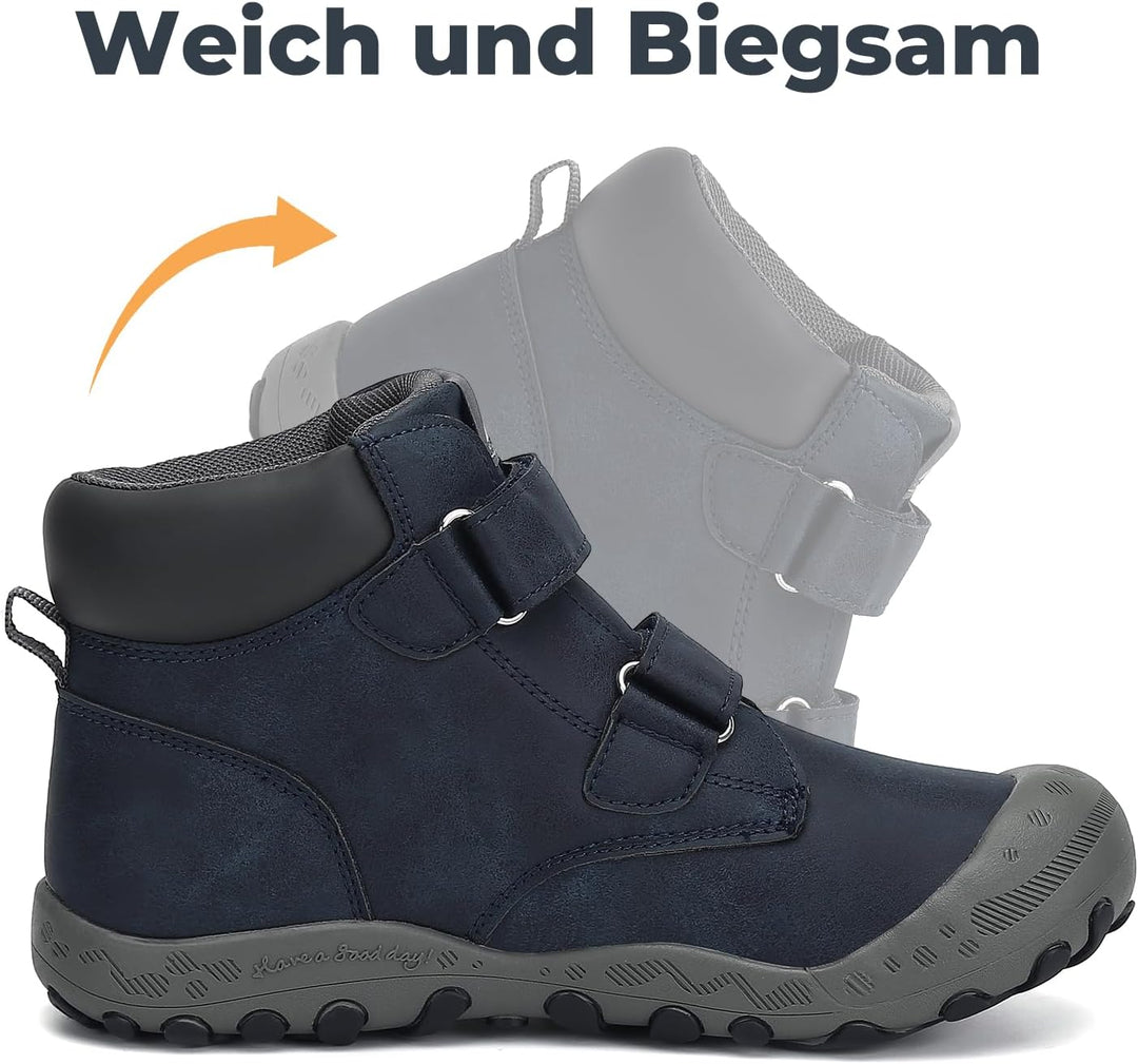 Mishansha Kinder Wanderschuhe Trekking Wanderstiefel Outdoor Trekkingschuhe 30 EU Blau, 30 EU Blau