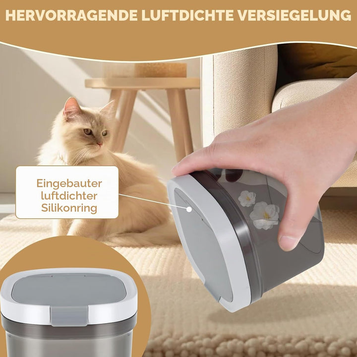 800ml Kaffeedose,Kunststoff Lebensmittel Lagerung Container mit luftdichten Deckel und Löffel,Dauerh