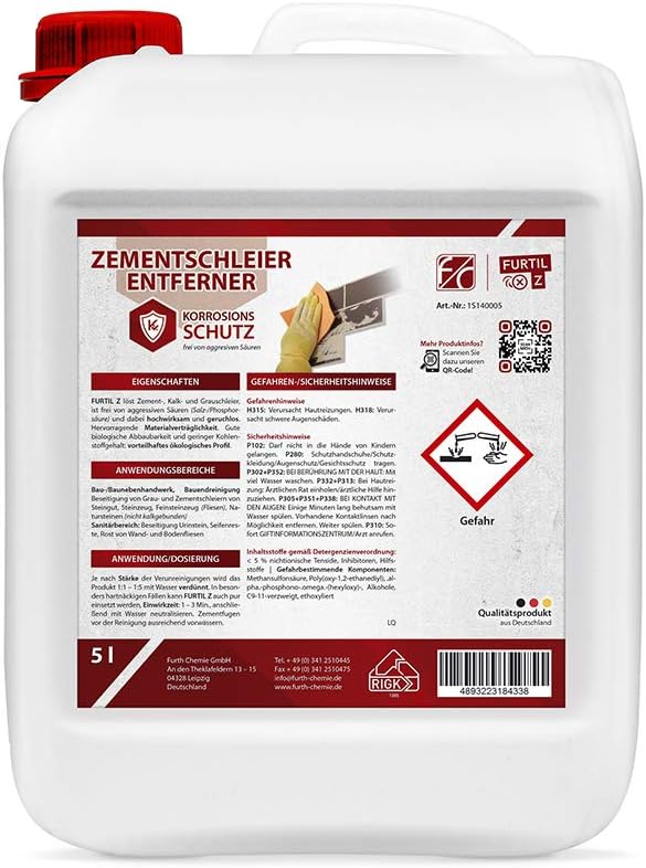 Zementschleierentferner, FURTIL Z 10 L 10 l (1er Pack), 10 l (1er Pack)