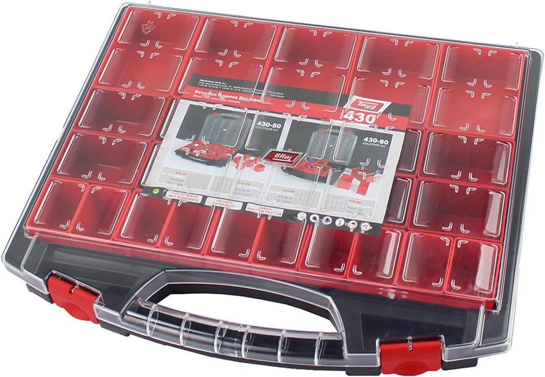 Tayg 031007 Etui mit herausnehmbaren Schubladen Nr. 430-50-25 Sortimentskasten 430/50/25/430 x 370 x