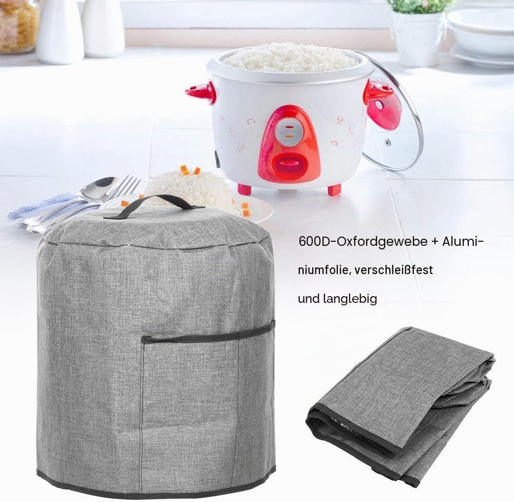 MOUMOUTEN Runde Schnellkochtopf Schutzhülle, Luftfritteuse Schutztasche Schnellkochtopf Abdeckung, S