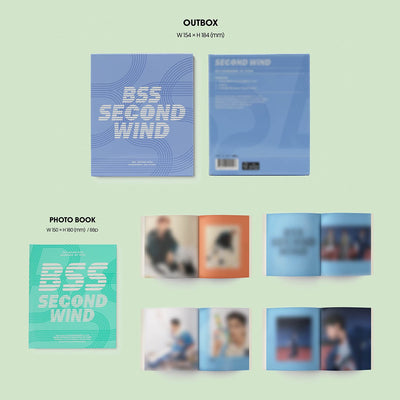 BSS (SEVENTEEN) - 1st Single Album [SECOND WIND] Out Box + Photo Book + Lyric Book + CD-R + Photo Ca