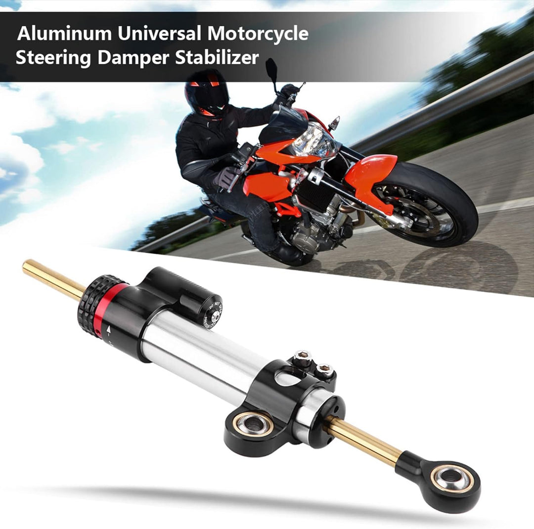 DEWIN Lenkungsdämpfer Motorrad, Lenkungsdämpfer Aluminiumlegierung allgemeiner Motorrad Lenkungsdämp