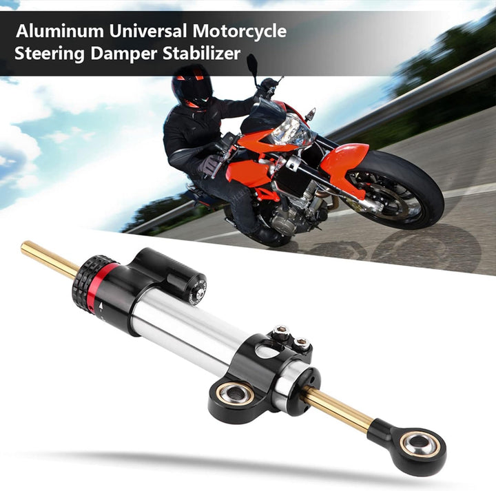 DEWIN Lenkungsdämpfer Motorrad, Lenkungsdämpfer Aluminiumlegierung allgemeiner Motorrad Lenkungsdämp