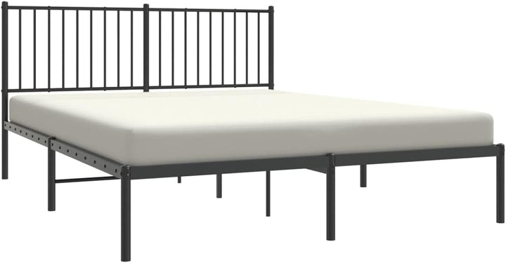 Tidyard Bettgestell mit Kopfteil Metallbett Gästebett Doppelbett/Einzelbett Bett Bettrahmen Schlafzi