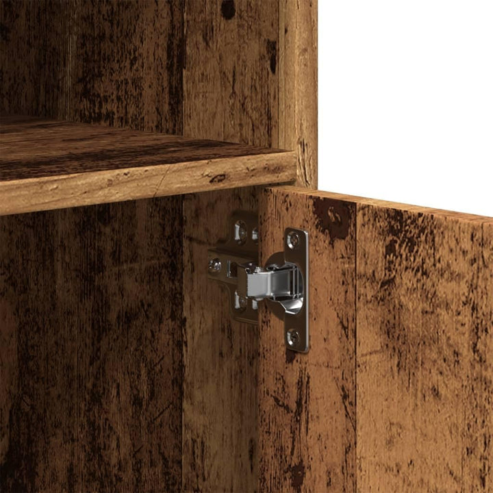 vidaXL Rollschrank Altholz-Optik 60x48x81 cm Holzwerkstoff, Altholz