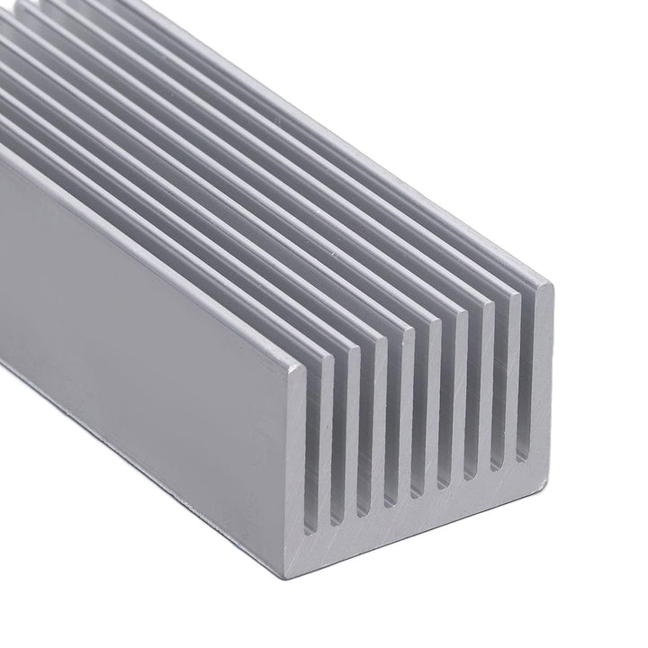 2 Stück Aluminium Kühlkörper Set 100x40x30mm mit Wärmeleitkleber für CPU und Leiterplatte Kühlung Wi