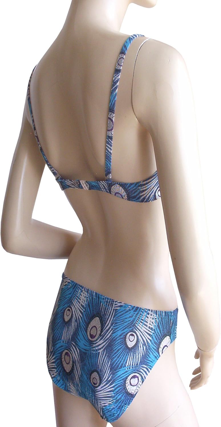 Solar Tan Thru Bügel-Bikini 122189 in orange oder blau 38 Blau, 38 Blau