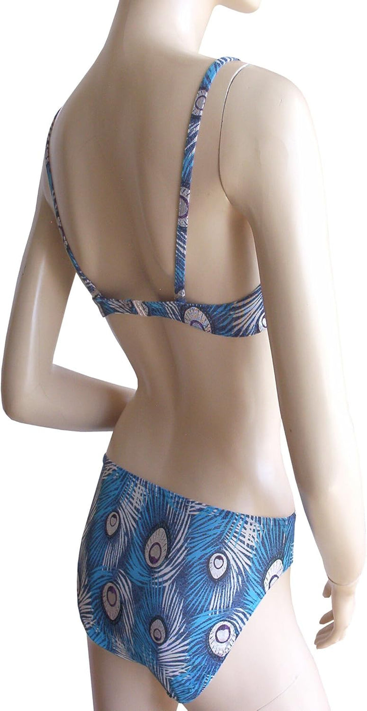 Solar Tan Thru Bügel-Bikini 122189 in orange oder blau 38 Blau, 38 Blau