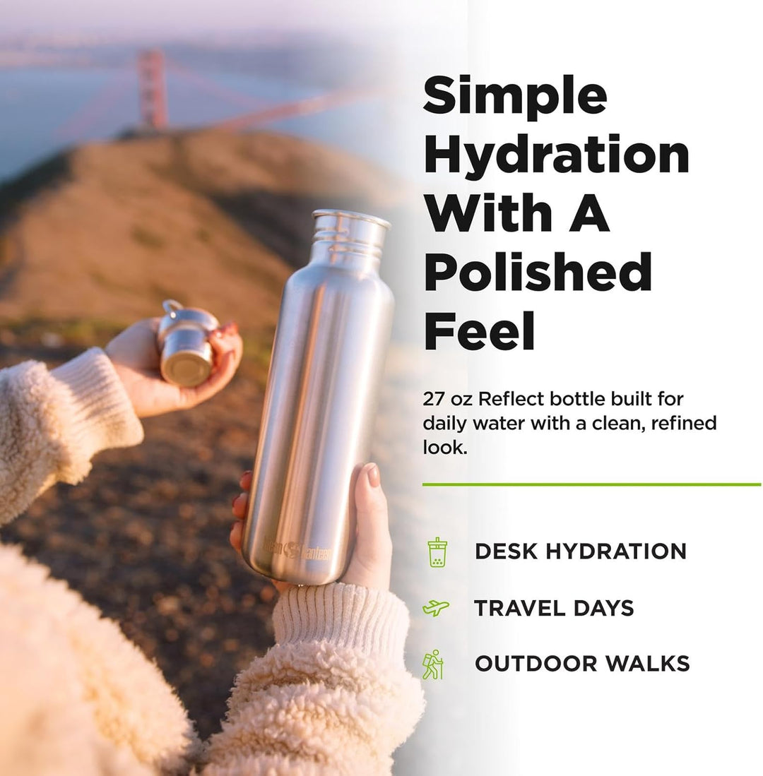 KleanKanteen ®Reflect Trinkflasche Brushed Stainless One Size, Brushed Stainless One Size